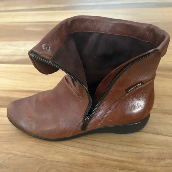 Mephisto, Brown Leather Seddy Ankle Boots, Size 7 - Picture 7 of 9